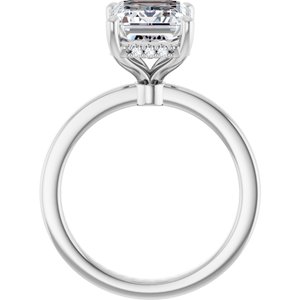 14K White Gold 3 7/8 CTW Lab-Grown Diamond Engagement Ring