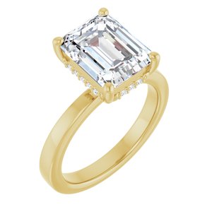 14K Yellow Gold 3 7/8 CTW Lab-Grown Diamond Engagement Ring
