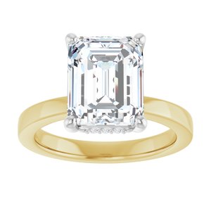 14K Yellow/White Gold 3 7/8 CTW Lab-Grown Diamond Engagement Ring