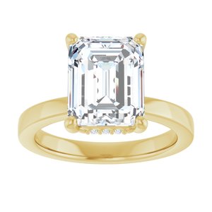 14K Yellow Gold 3 7/8 CTW Lab-Grown Diamond Engagement Ring