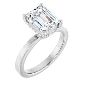 14K White Gold 2 1/2 CTW Lab-Grown Diamond Engagement Ring