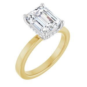 14K Yellow/White Gold 2 1/2 CTW Lab-Grown Diamond Engagement Ring