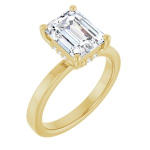 14K Yellow Gold 2 1/2 CTW Lab-Grown Diamond Engagement Ring