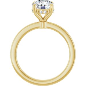 14K Yellow Gold 1 5/8 CTW Lab-Grown Diamond Engagement Ring