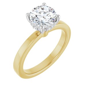 14K Yellow/White Gold 1 5/8 CTW Lab-Grown Diamond Engagement Ring