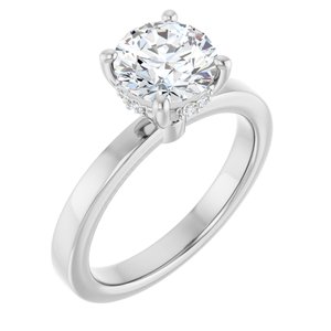 14K White Gold 1 5/8 CTW Lab-Grown Diamond Engagement Ring