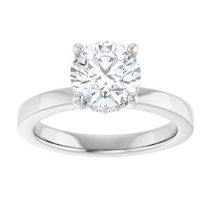 14K White Gold 1 5/8 CTW Lab-Grown Diamond Engagement Ring