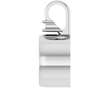 10K White Gold 10x8 mm Oval Cabochon Pendant Mounting – image 6