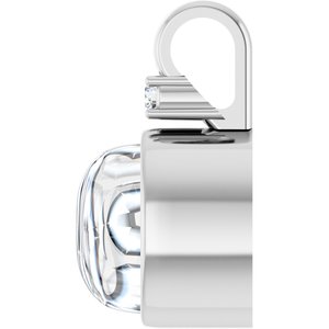 Sterling Silver 8x6 mm Oval .03 CT Natural Diamond Semi-Set Pendant – image 5