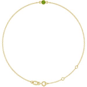 Bezel-Set Link Bracelet