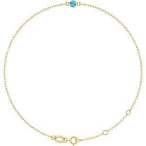 Bezel-Set Link Bracelet