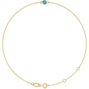 Bezel-Set Link Bracelet