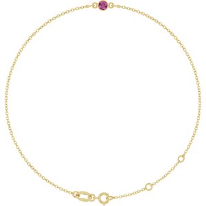Bezel-Set Link Bracelet