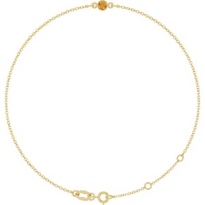 Bezel-Set Link Bracelet