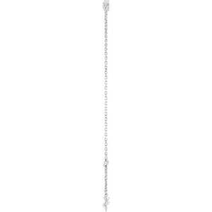 Platinum 1/10 CT Natural Diamond 6 1/2-7 1/2" Bracelet – image 3