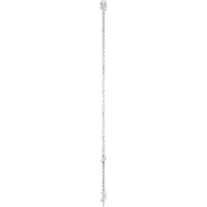Sterling Silver Natural Citrine Bezel-Set Solitaire 6 1/2-7 1/2" Bracelet – image 3