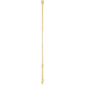 14K Yellow Gold Lab-Grown Diamond 6 1/2-7 1/2" Bracelet – image 3