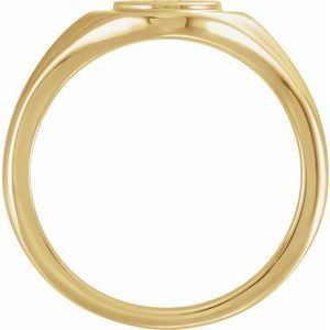 Round Signet Ring