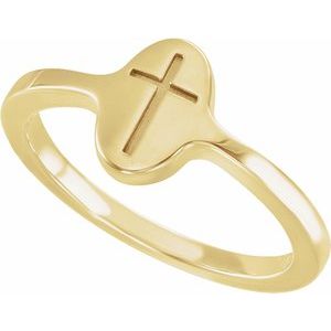 Cross Signet Ring
