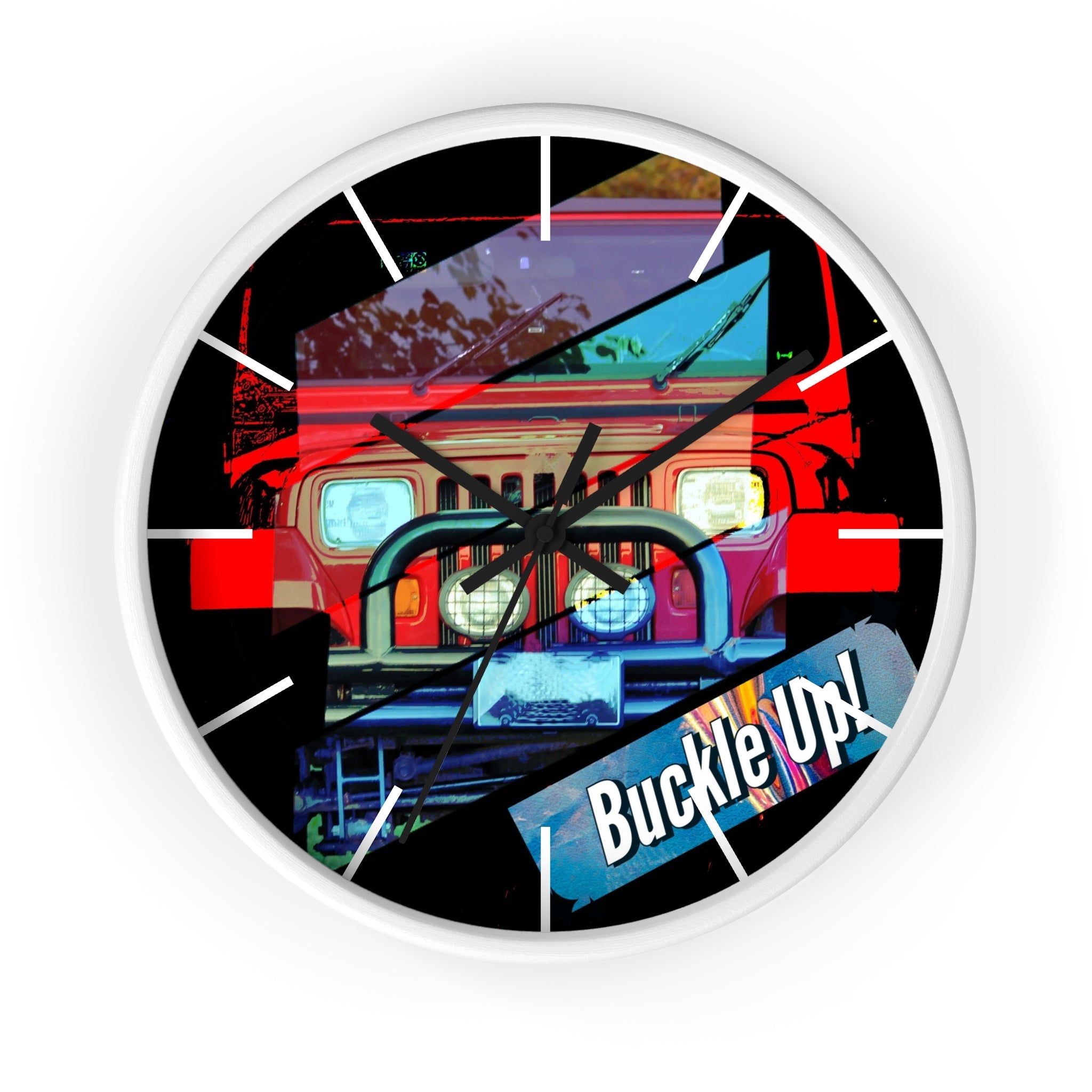 Buckle Up!  Four Wheel Drive Wall Clock
