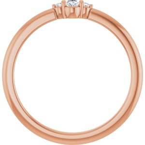 14K Rose Gold .07 CTW Natural Diamond Stackable Ring