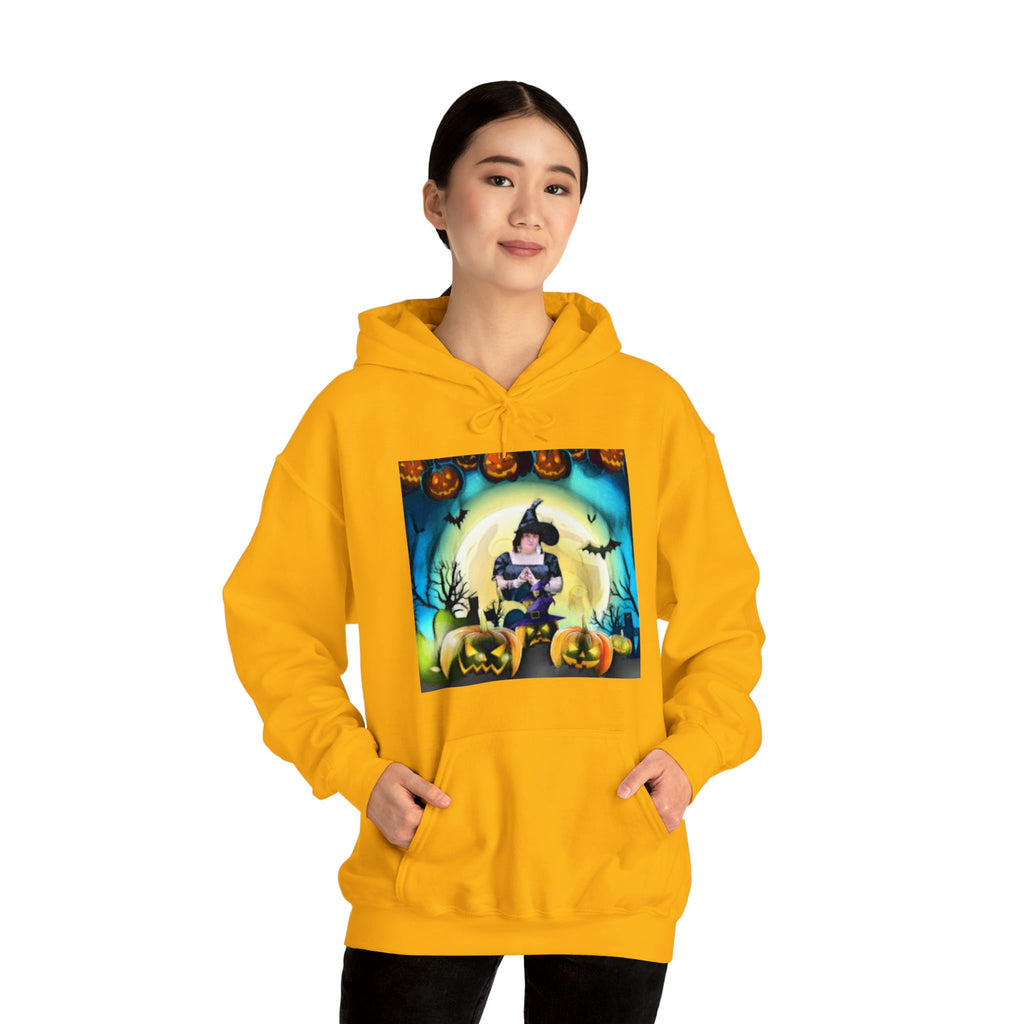 Scary Witch Unisex Heavy Blend™ Hooded Sweatshirt up to 5XL