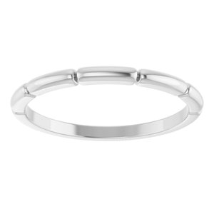 14K White Gold Stackable Ring – image 3