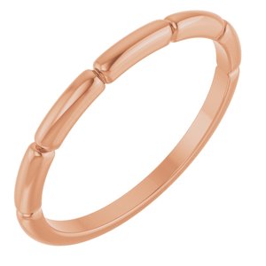 14K Rose Gold Stackable Ring