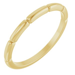 14K Yellow Gold Stackable Ring