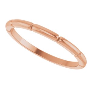 14K Rose Gold Stackable Ring – image 5