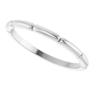 10K White Gold Stackable Ring – image 5