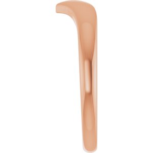 14K Rose Gold Domed V Ring – image 4
