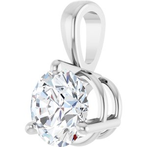 Platinum 1/2 CT Lab-Grown Diamond Pendant