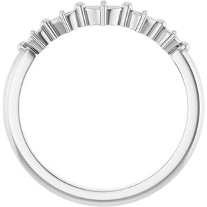 Platinum 4x2 mm Marquise Stackable Ring Mounting – image 4