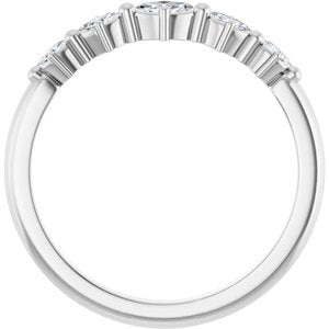 Sterling Silver 1/6 CTW Natural Diamond Stackable Ring – image 2