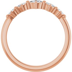 14K Rose Gold 4x2 mm Marquise Stackable Ring Mounting – image 3