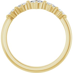 14K Yellow Gold 4x2 mm Marquise Stackable Ring Mounting – image 3