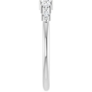 Platinum 4x2 mm Marquise Stackable Ring Mounting – image 7
