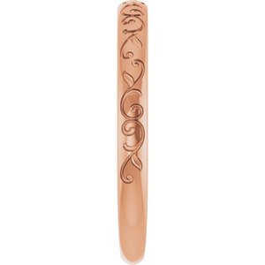 14K Rose Gold Stackable Ring – image 4