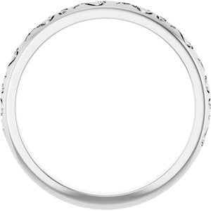 14K White Gold Stackable Ring – image 2
