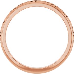 14K Rose Gold Stackable Ring – image 2
