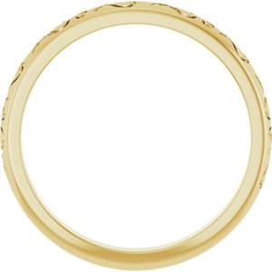 14K Yellow Gold Stackable Ring – image 2