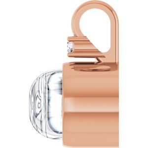 14K Rose Gold 9x7 mm Oval .03 CT Lab-Grown Diamond Semi-Set Cabochon Pendant – image 5
