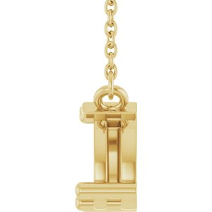10K Yellow Gold Two-Stone 18" Necklace Mounting – image 6