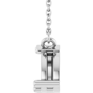 10K White Gold Two-Stone 18" Necklace Mounting – image 6