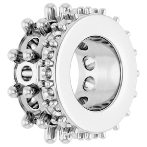 Platinum 2 mm Round Cabochon Spacer Charm/Pendant Mounting – image 4