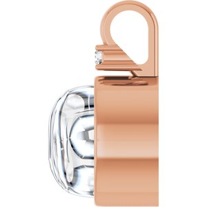 14K Rose Gold 9x7 mm Oval Bezel-Set Cabochon Pendant Mounting – image 5