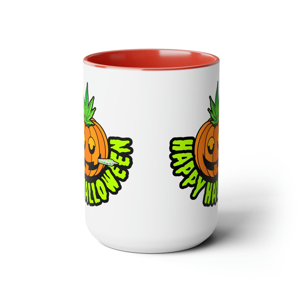Happy Halloween Pumpkin Stoner 15oz Coffee Mug