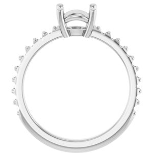 Platinum 7 mm Round Ring Mounting – image 4