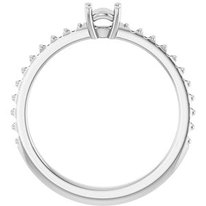 Platinum 4.1 mm Round Ring Mounting – image 4